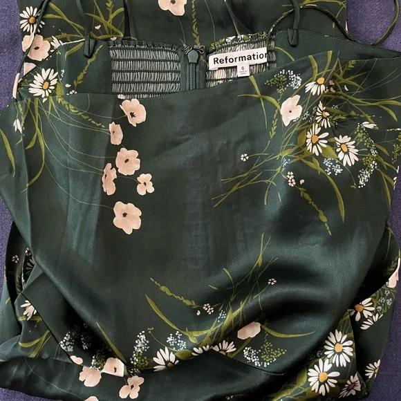 Reformation Frankie Silk Dress - Buena - Picture 7 of 7